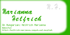 marianna helfrich business card